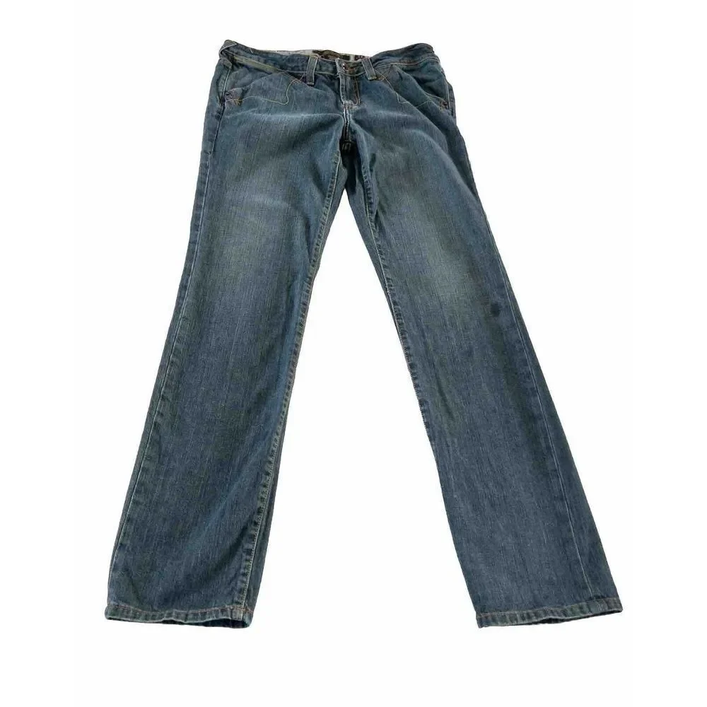 Ed Hardy By Christian Audigier Womens Size 31‎ Jeans Straight Leg Denim